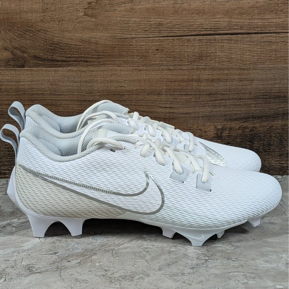 Nike Vapor Edge Speed 360 2 Men's 11 White Silver Football Cleats DA5455-100